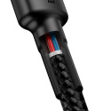 BASEUS cable Cafule 2x Type C 3A 1M red+black CATKLF-G91