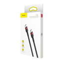 BASEUS cable Cafule 2x Type C 3A 1M red+black CATKLF-G91