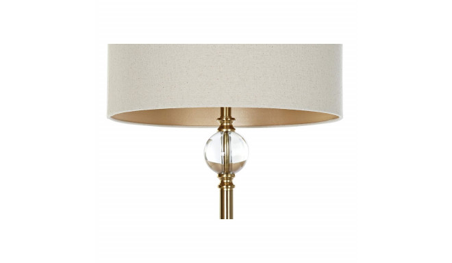 gold floor lamp with crystals