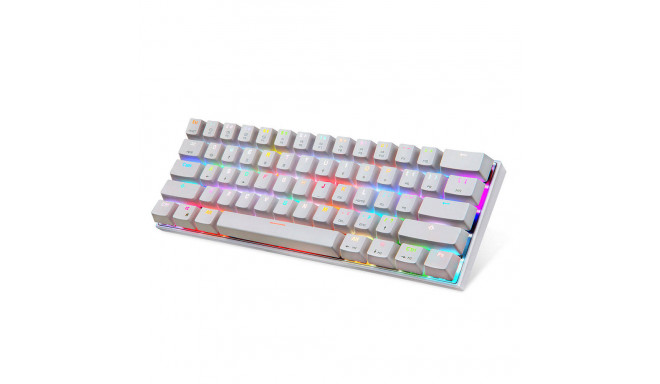 Wireless mechanical gaming keyboard Motospeed CK62 Bluetooth (white)