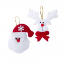 Christmas Decorations Set 145105 (2 pcs) (White)