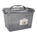 Storage Box Confortime Tetris Grey Plastic (14 L)