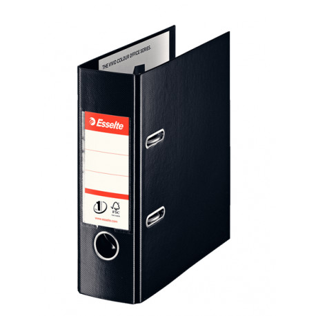 Registraator A5 75mm must PP Esselte No.1 Power Vivida