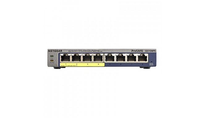 Desktop Switch Netgear GS108PE-300EUS       8P Gigabit 4xPoE VLAN QoS
