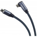 PremiumCord cable USB-C - USB-C angled 3A
