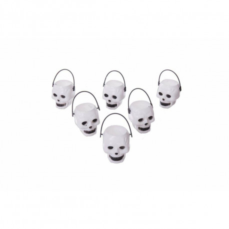 Halloweeni Kaunistused My Other Me Mini Pealuud (6 uds) (6 x 5 x 5 cm)