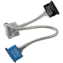 ICIDU IDE ATA 133 Roundcable, 60cm SATA cable 0.6 m Black