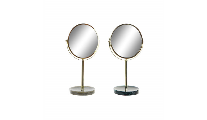 Magnifying Mirror DKD Home Decor 18 x 13 x 32 cm Metal Resin (2 Units)
