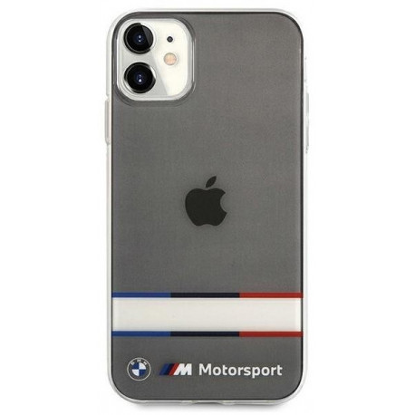 BMW kaitseümbris Tricolor Stripes Apple iPhone 11, läbipaistev