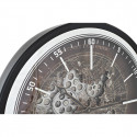 Wall Clock DKD Home Decor Brown World Map Black Iron (59,5 x 8,5 x 59,5 cm)