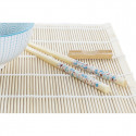 Sushi Set DKD Home Decor Blue White Bamboo Stoneware (14,5 x 14,5 x 31 cm)