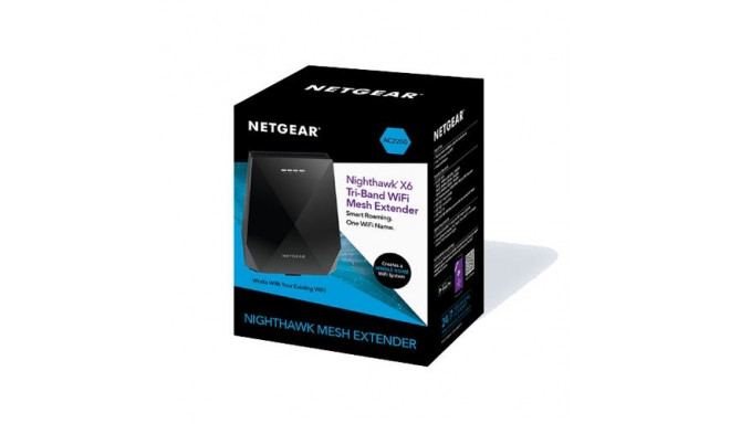 NETGEAR Nighthawk X6 Network transmitter Black 10, 100, 1000 Mbit/s