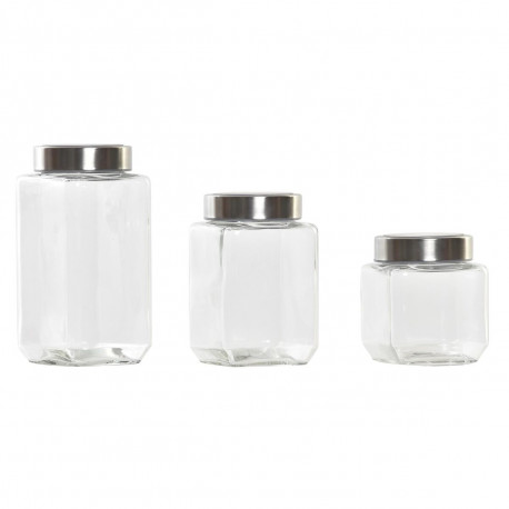 3 toru DKD Home Decor 750 ml 8,5 x 8,5 x 18 cm