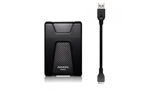 Väline kõvaketas ADATA HD650 2TB Must (AHD650-2TU31-CBK)