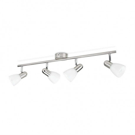 Spotlight PHILIPS BURLAP, E14, 4 x 40 W, nickel color.