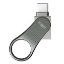 Silicon Power Mobile C80 USB flash drive 128 GB USB Type-A / USB Type-C 3.2 Gen 1 (3.1 Gen 1) Titani