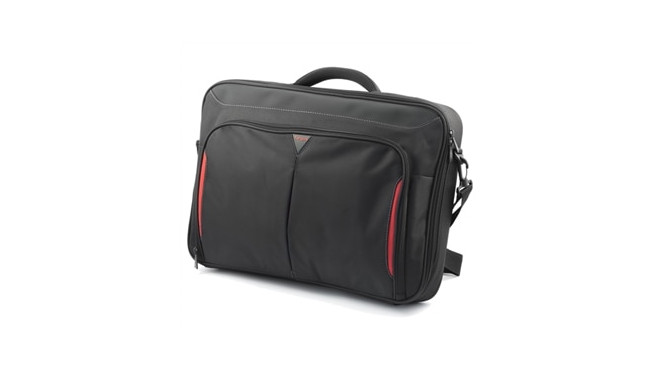 Targus | CN418EU | Sülearvutikott klapiga | Portfell | Must/Punane | 17-18 " | Õlarihm