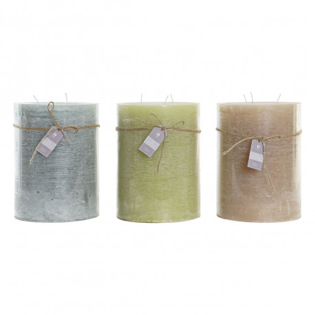 Candle DKD Home Decor Vanilla Wax (3) (3 Pieces)