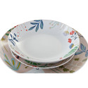 Nõude Komplekt DKD Home Decor Mitmevärviline Kwiaty Portselan (18 pcs)