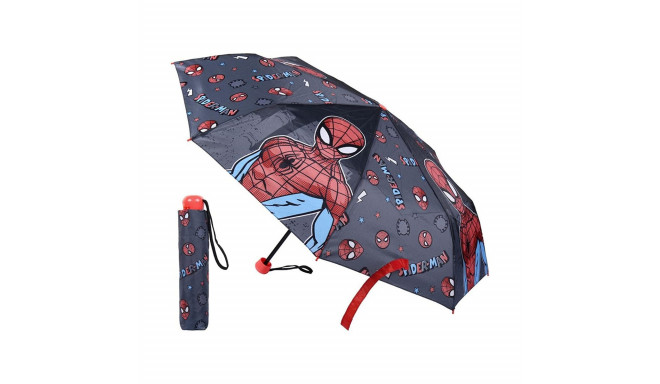 Foldable Umbrella Spiderman Grey (Ø 92 cm)