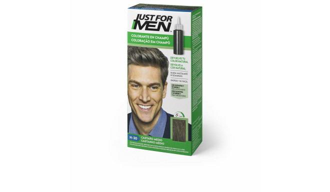 Värvšampoon Just For Men Colorante Keskmine kastan 30 ml