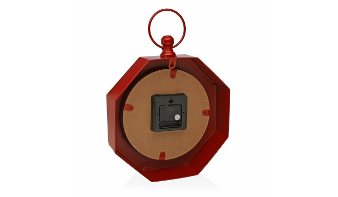 Wall Clock Versa rED Metal (28 x 8 x 40 cm)