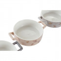 Kauss DKD Home Decor Metall Portselan Bone China Kaasaegne (16,8 x 12,5 x 4,3 cm) (4 Ühikut)