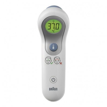 Braun BNT300WE digital body thermometer Remote sensing thermometer White Forehead Buttons