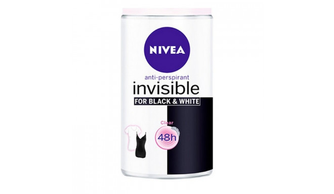 Roll-On Deodorant Black & White Invisible Nivea (50 ml)