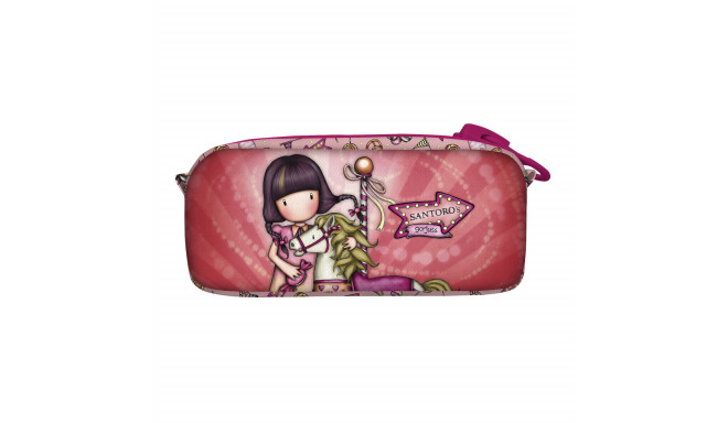 School Toilet Bag Gorjuss Carousel Salmon (21.5 x 10.5 x 7 cm)