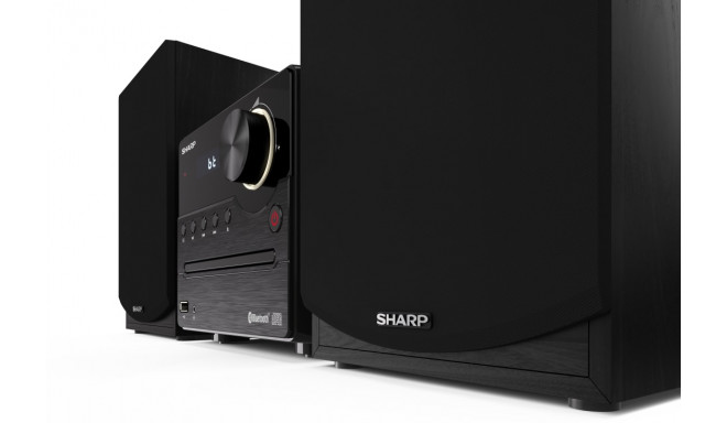 Sharp XL-B512(BK) Hi-Fi Mikro Süsteem, CD/FM/USB/Bluetooth v5.0, 45W, Must