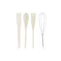Set of Kitchen Utensils DKD Home Decor Flowers MDF Dolomite (1 L) (12 x 12 x 22 cm)