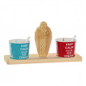 Glāžu komplekts DKD Home Decor Ciedra фаянс (5 pcs)