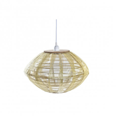 Ceiling Light DKD Home Decor Natural Golden Brown Bamboo 50 W (42 x 42 x 26 cm)