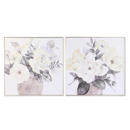 Glezna DKD Home Decor Tradicionāls Vāze 80 x 3,5 x 80 cm (2 gb.)