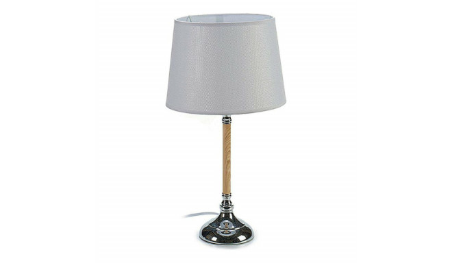 Desk lamp White Wood Steel (24 x 44 x 24 cm)