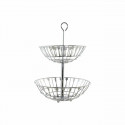 Fruit Bowl DKD Home Decor Silver Metal Pieces of Cutlery (28 x 28 x 40 cm)