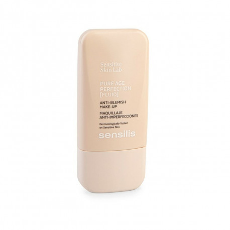 Crème Make-up Base Sensilis Pure Age Perfection 04-pêche Anti-imperfections (30 ml)