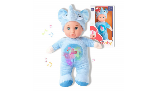 Baby Doll Reig 30 cm Elephant Fluffy toy Blue (30 cm)