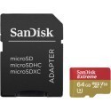 SanDisk memory card microSDXC 64GB Extreme V30 A1 + adapter