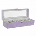 Jewelry box DKD Home Decor Polyurethane Lilac (33 x 11 x 9 cm)