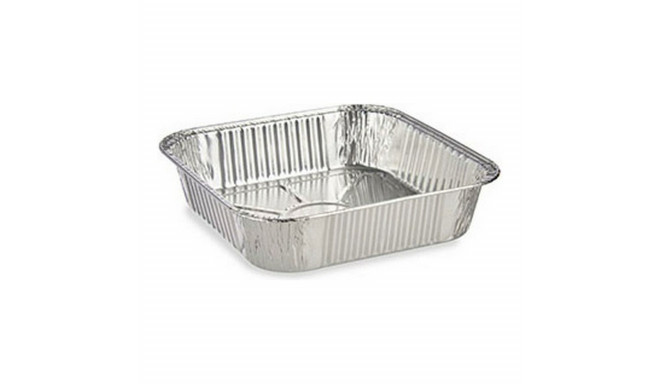 Set of trays Silver Aluminium 20,5 x 6,5 x 20,5 cm