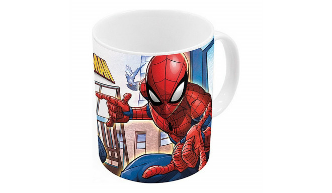 Krūze Spider-Man Great power Zils Sarkans Keramika 350 ml