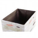 Набор корзин DKD Home Decor Коричневый Серый Оранжевый полиэстер (32 x 24 x 18 cm) (3 штук)