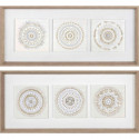 Painting DKD Home Decor Circles (61 x 3,8 x 26 cm) (2 Units)