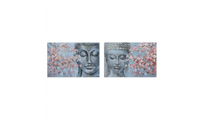 Kangas DKD Home Decor 120 x 2,8 x 80 cm Buddha Idamaine (2 Ühikut)