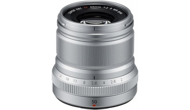 Fujifilm Fujinon XF 50mm f/2 R WR objektīvs, sudrabots