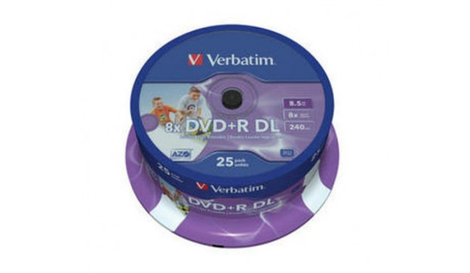 DVD+DL 8x SP 8,5GB Verbatim Pr. 25 pieces
