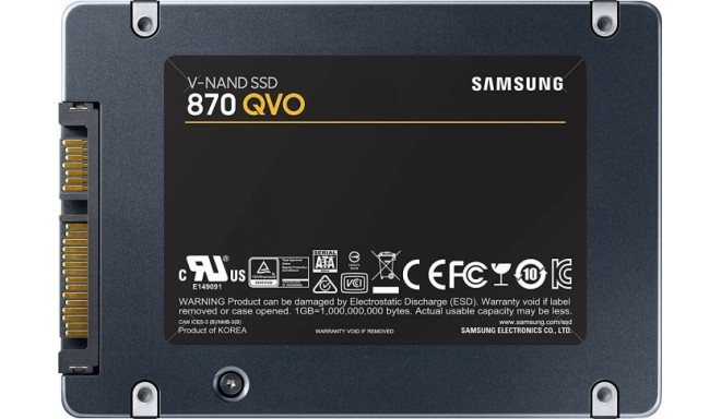 Samsung 870 QVO 1 TB, SSD (gray, SATA 6 GB / s, 2.5 inches, internal)