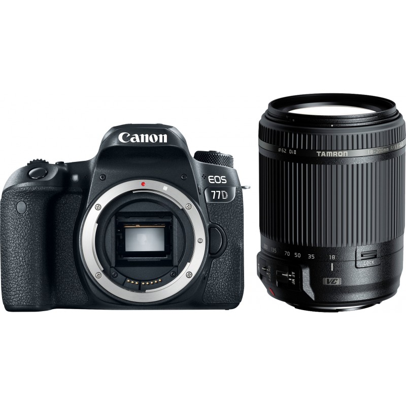Canon EOS 77D + Tamron 18-200 мм VC